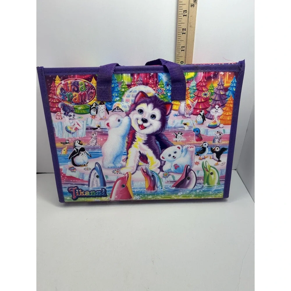 Lisa Frank A5 Girls Stationery Portfolio Folder Multicolor Animal Organizer